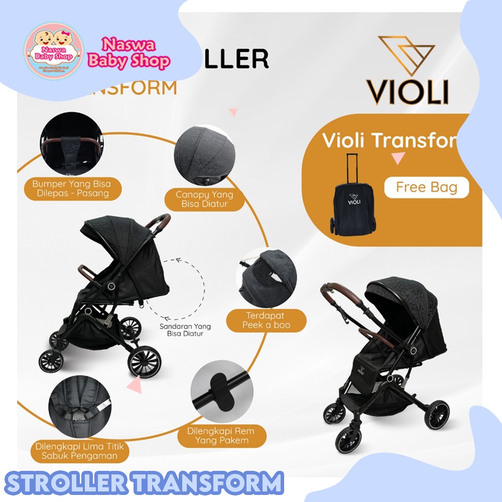 Violi Stroller Transform Kereta Dorong Bayi