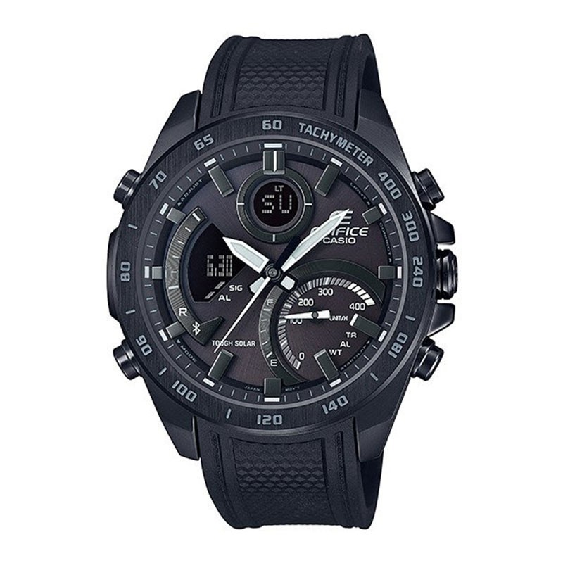 Original 100%!! Casio Edifice ECB-900PB-1ADR Jam Tangan Pria Bluetooth Rubber Hitam garansi Resmi 2 