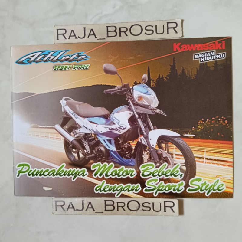Poster brosur katalog leaflet jadul lawas Kawasaki Athlete 2009