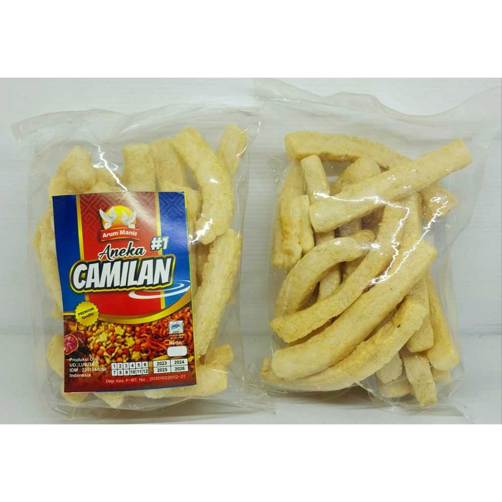 

Kerupuk Tahu Camilan Nusantara Kemasan Ekonomis Varian Panjang, Kotak dan Pedas