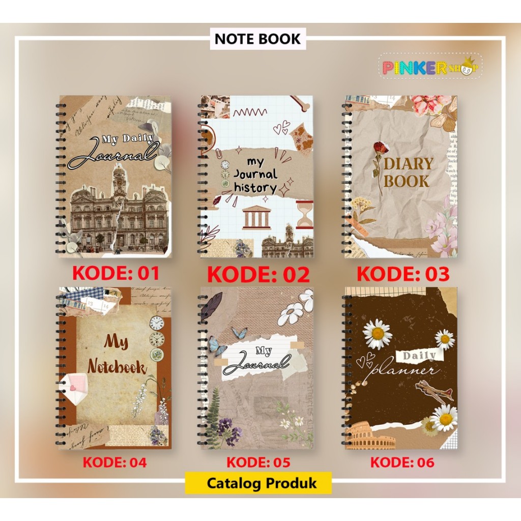 

(NS-013) BUKU TULIS NOTEBOOK A5 14,8 cm x 21.0 cm dan A6 10,5 x 14,8 cm SPIRAL POLOS / GARIS