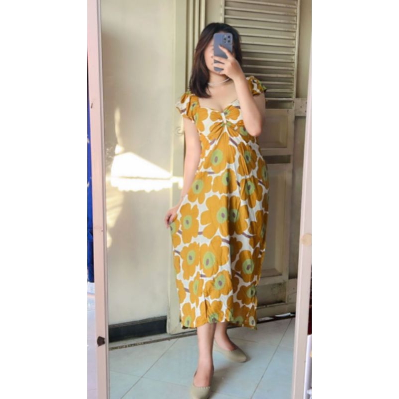 Daster Bali Lengan Pita Panjang | Dress Gisel Panjang | Dress Gisel | Dress Bali