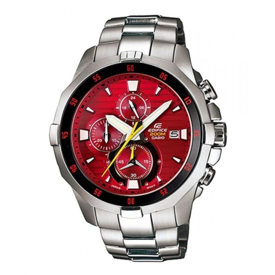 Original 100% Casio EDIFICE EFM-502D-4AVUDF Jam Tangan Pria Analog Marine 200m Merah garansi Resmi 2