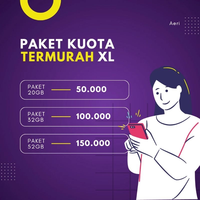ISI ULANG KUOTA XL PURE DATA