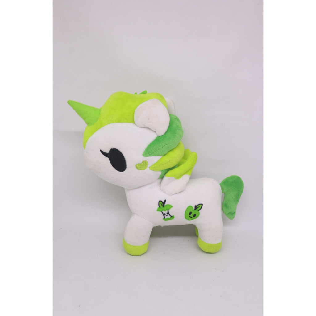 Boneka unicorn Tokidoki hijau putih