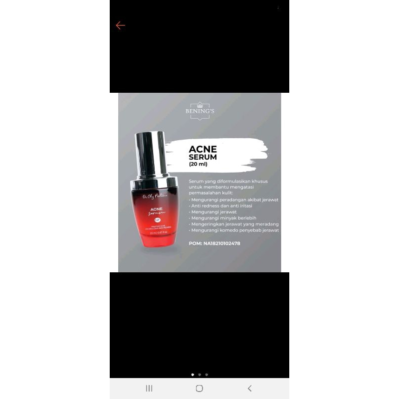 serum acne bening dr.oky pratama