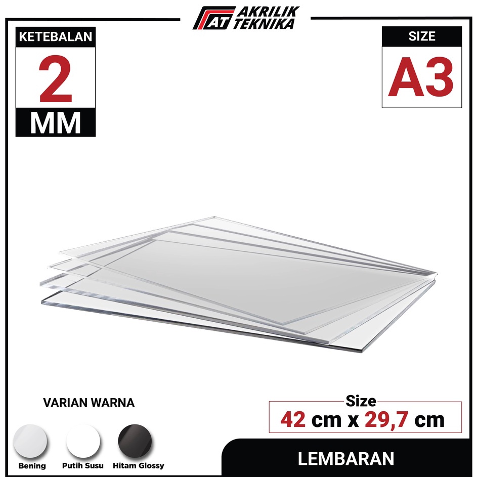 

❇Harga Murah LEMBARAN AKRILIK A3 2MM TRANSPARAN WARNA ACRYLIC GROSIR BERKUALITAS Y72