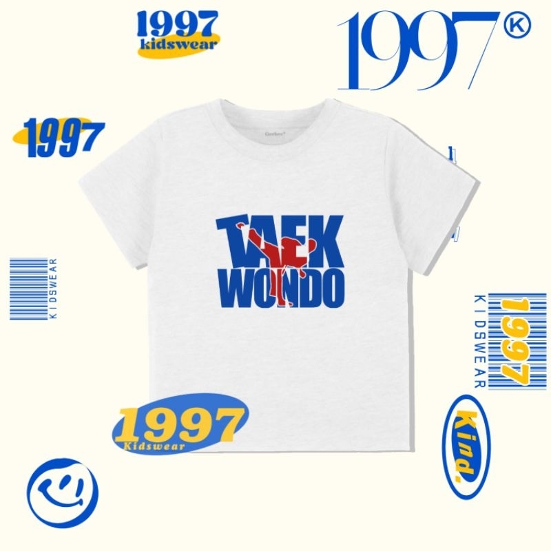 Kaos Baju Anak - Tshirt Kids Taekwondo Logo Kaos Tekondo Tekwondo Kids Karate Judo Wushu - 184