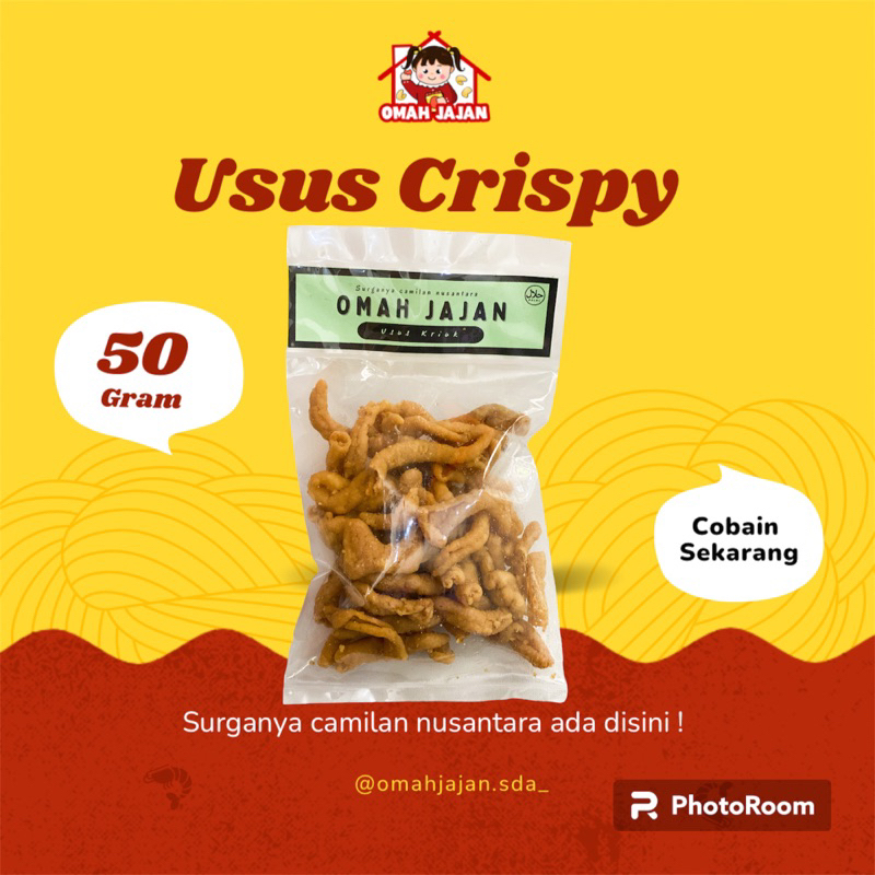 

Kripik usus - Usus Krispy by omah jajan