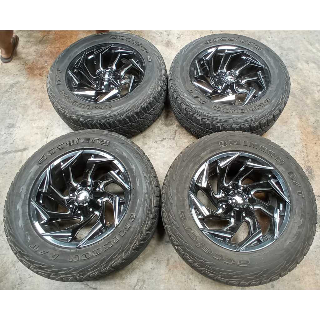 Velg Mobil Bekas Ring 18 Lubang Baut 6 REVOLT R18X9 6X139,7 ET15 BAN 285 60 R18