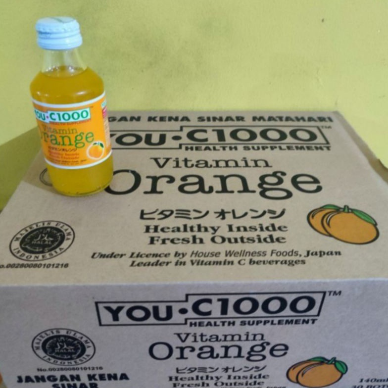 Terl4ku. You C 1000 / UC 1000 / You C1000 Orange / Lemon / Mango 140ml X 30 Murah Meriah