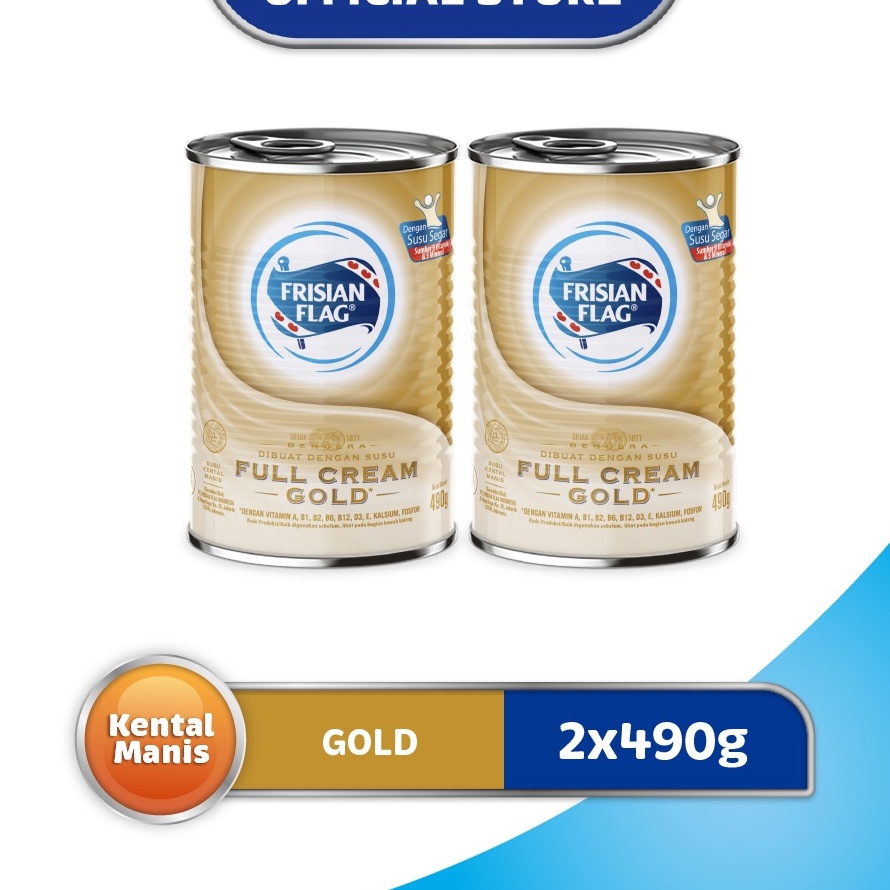 

Kirim Sekarang Frisian Flag Susu Kental Manis Gold Kaleng 490gr x2 Model Terkini