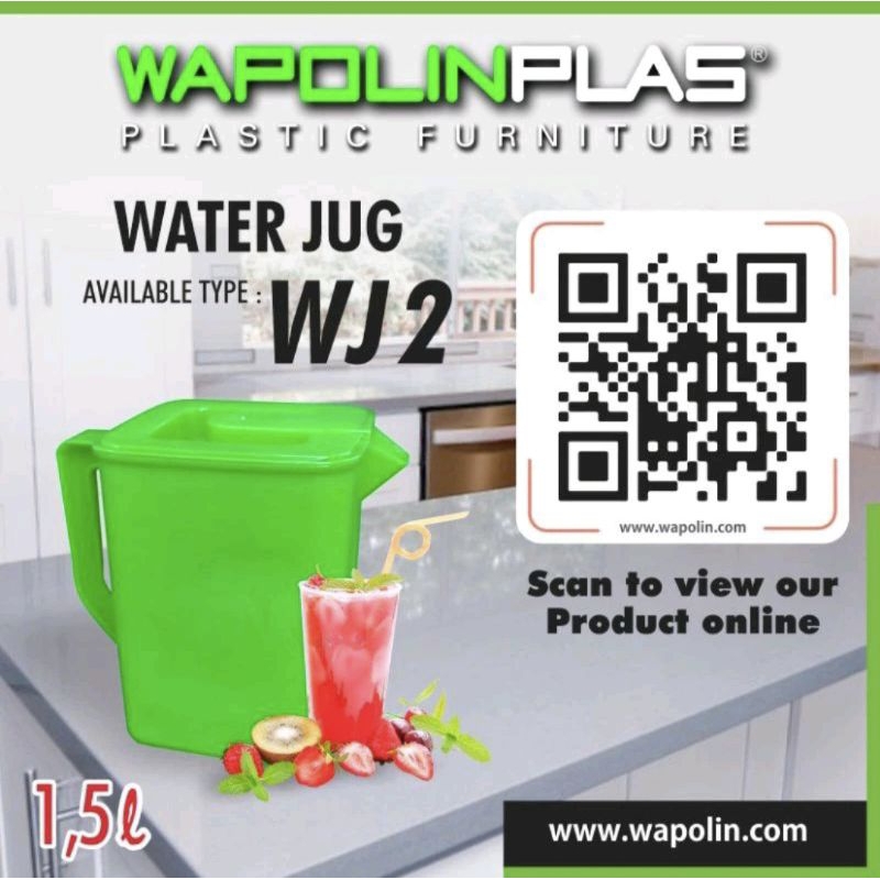TEKO WATERJUG WAPOLIN/TEKO 1500 ML/KENDI AIR AYAM JAGO/TEKO PLASTIK/TEKO MURAH/KENDI PLASTIK/ESKAN