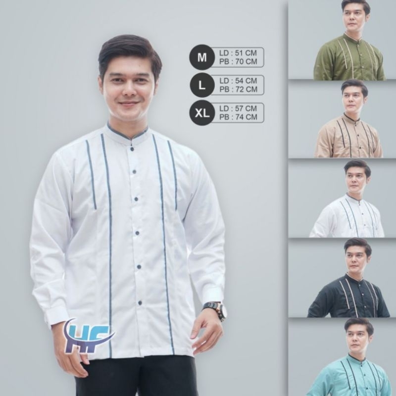 Baju Koko Dewasa Kemko Lengan Panjang baju koko hadroh koko santri koko kemko lengan panjang motif s