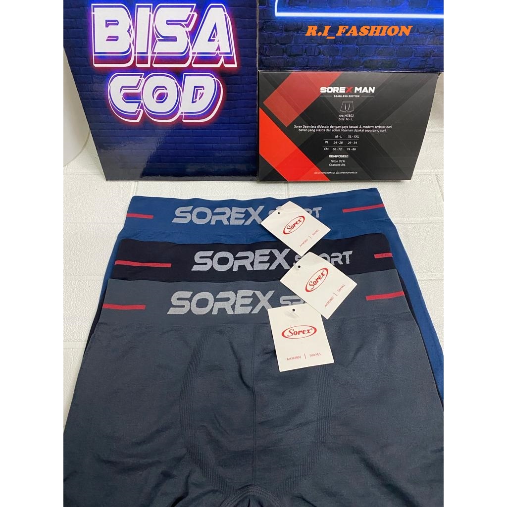 Promo Boxer Pria SOREX Premium - Celana Dalam Pria Boxer  SOREX