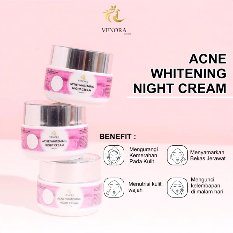 [TERLARIS] ACNE NIGHT CREAM VENORA SKINCARE