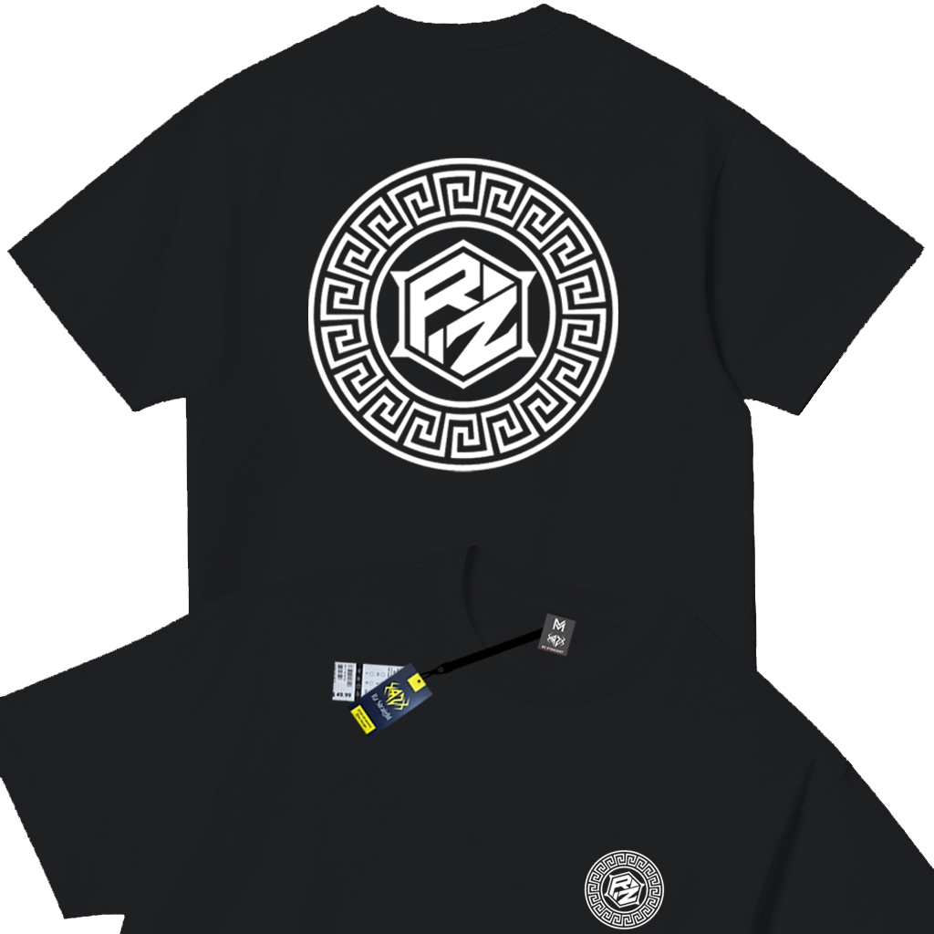 Rz Straight Kaos Distro Rz Force New Debe Putih Lengan Pendek Print Quality Baju Pria & Wanita Unise