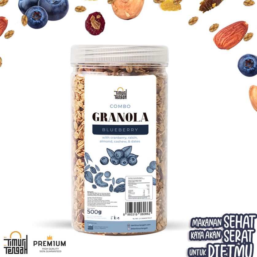

Ready Stok Granola Timur Tengah 500gr Almond Mete | Sereal Oatmeal Diet Sehat Best Seller