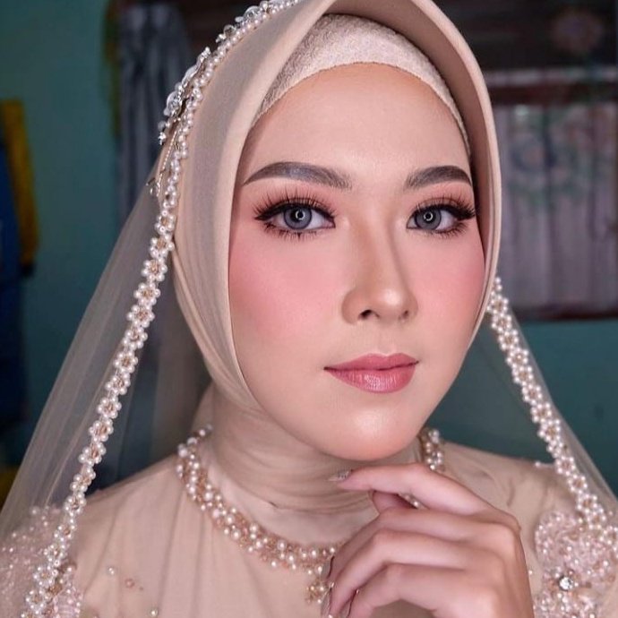 [KODE BZJQU] slayer pengantin slayer pengantin akad nikah kerudung pengantin jilbab pengantin veil p
