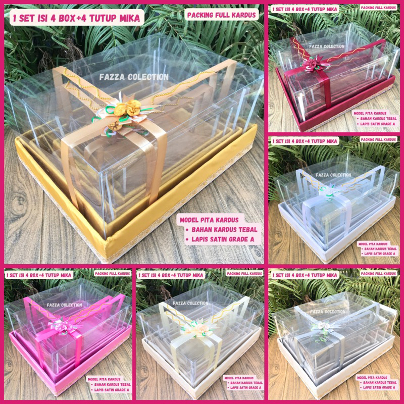 

hantaran seserahan mika pita/mika tile set 2//3/4