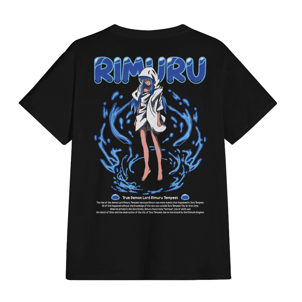 T-shirt Kaos Anime Rimuru Tempest Kaos Anime Tensei Shitara Slime Datta Ken - TSSDK-Rimuru Tempest 0
