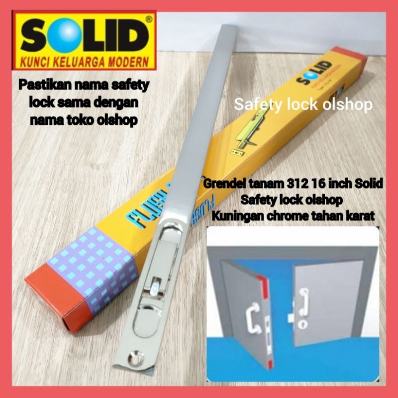 Grendel tanam 312 16" solid chrome