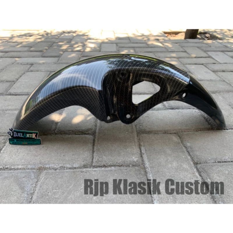 SPAKBOR DEPAN YAMAHA RX KING CARBON - SLEBOR RX KING DEPAN CARBON