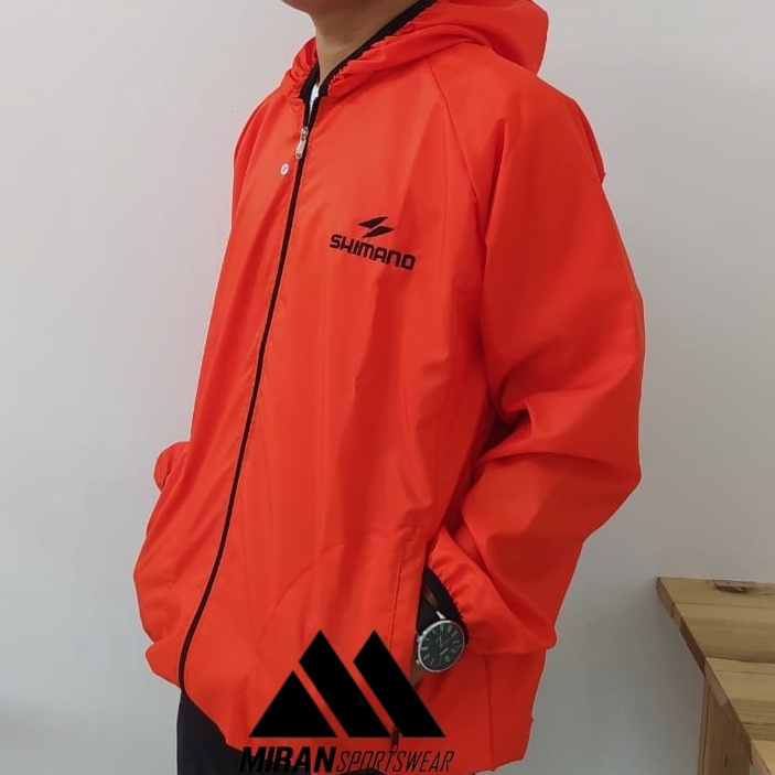 [✪Y49(] Jaket Olahraga Parasut Pria Wanita Jumbo Ukuran Besar XXXL LD 120 125 Jaket Olahraga Hijab S