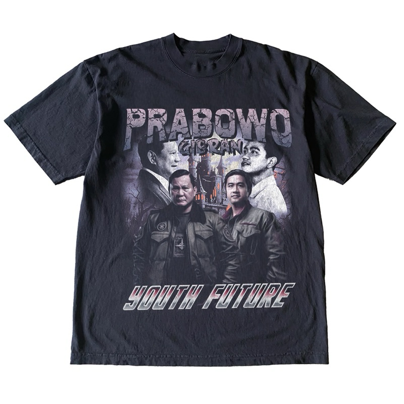 KAOS PRABOWO GIBRAN | T-SHIRT VINTAGE BAJU GAMBAR PRABOWO | BAJU PRABOWO KAOS PILPRES 2024