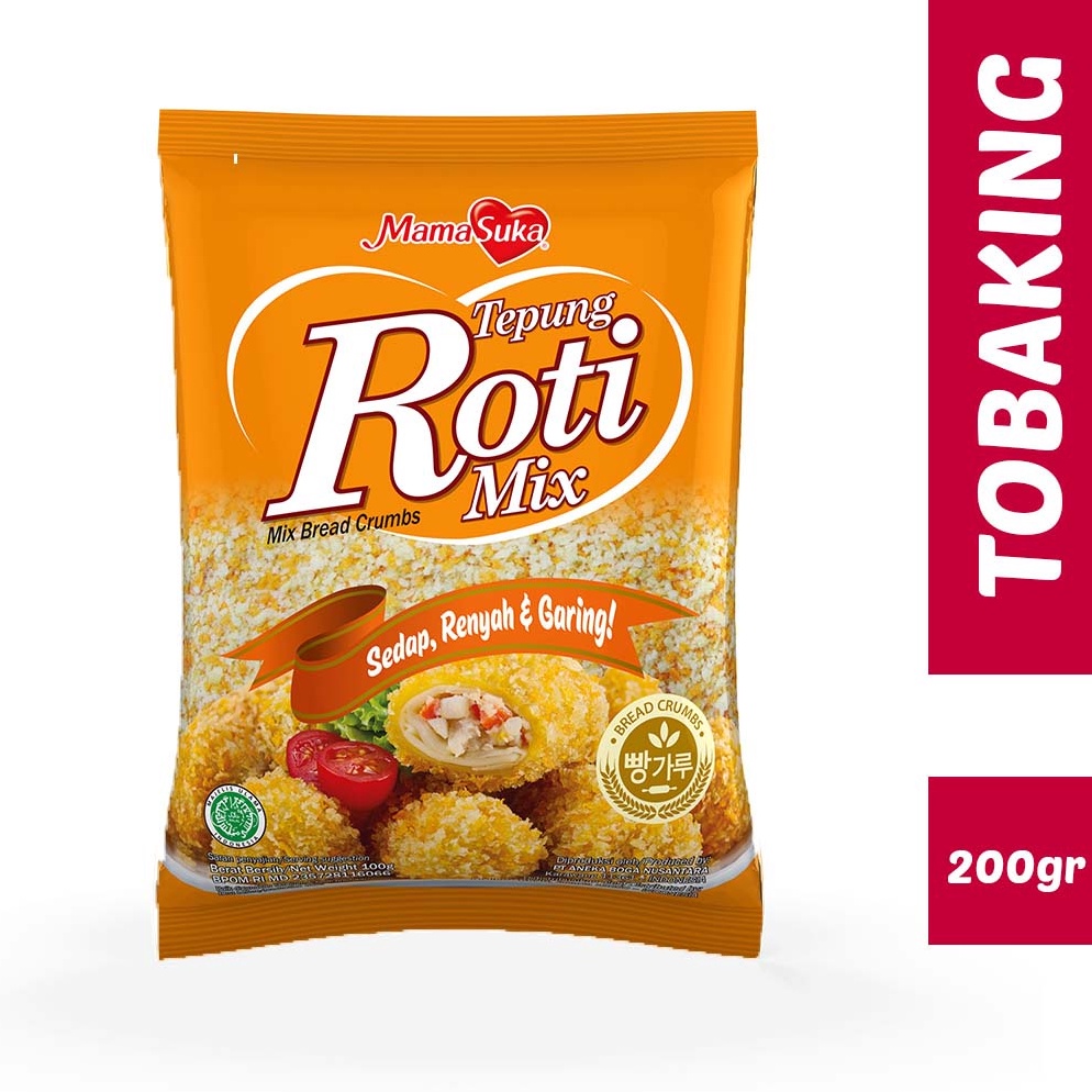 

Readii Stock Mamasuka Tepung Roti Mix 200gr Mix Bread Crumbs Paling Laris