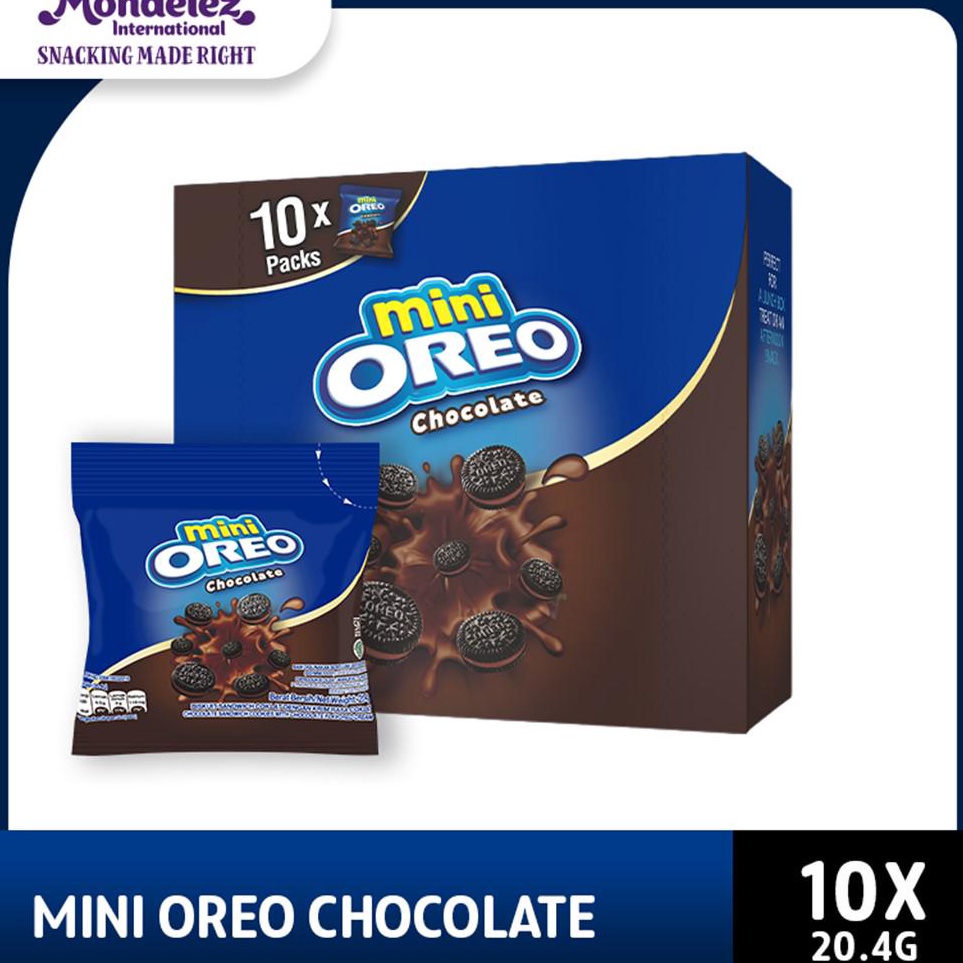 

[KODE WPR0L] Mini Oreo Biskuit Chocolate Pcs 20.4g Untuk Traveling X10