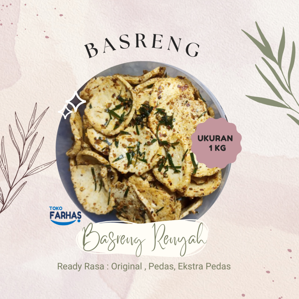 Basreng kemasan Toples Ukuran 1 kg