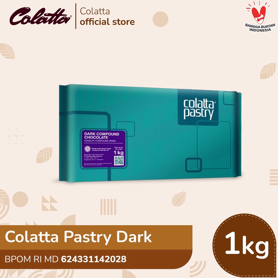 

[✢S68(] Colatta Pastry Chocolate Dark - Coklat Batang 1Kg Terlarisss