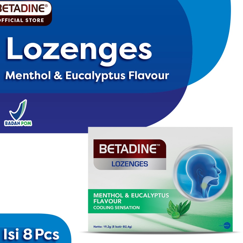 

Terkini BETADINE LOZENGES MENTHOL Permen Pelega Tenggorokan 1 Pack Buruan Beli