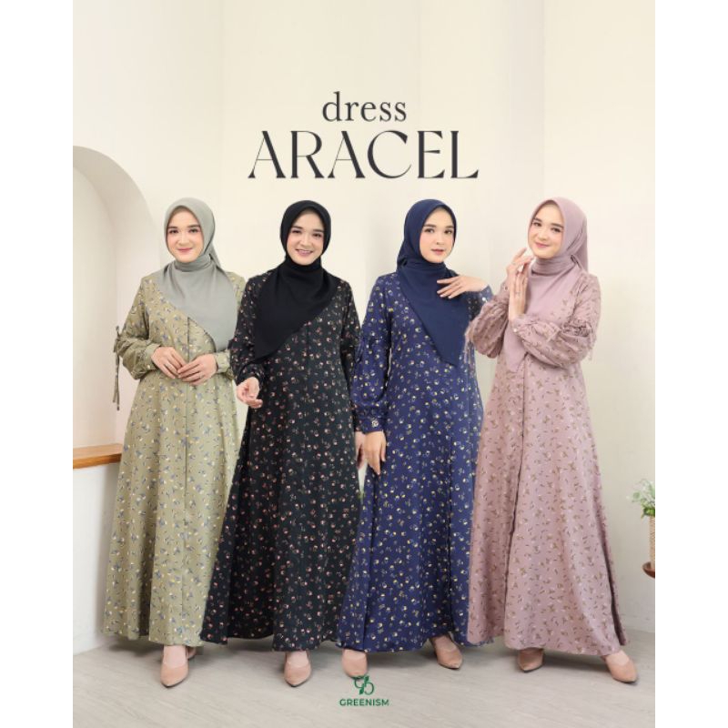 ARACEL DRESS BY GREENISM/ARACEL DRESS GREENISM/GAMIS BY GREENISM/DRESS BY GREENISM/ARACEL DRESS BY G