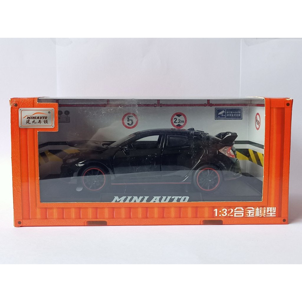 DIECAST MOBIL CIVIC TIPE-R TURBO BLACK MINIATUR MOBIL SPORT