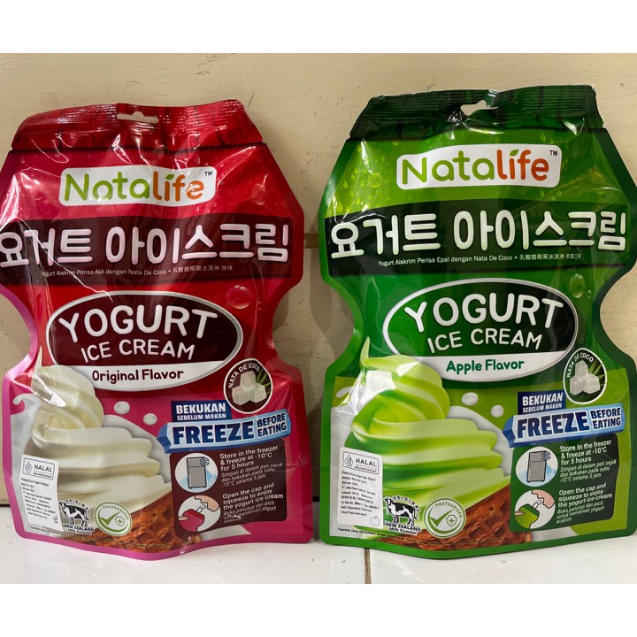 

[KODE PRODUK PPY0N6595] natalife yogurt ice cream 300ml (5pcs x 60ml)