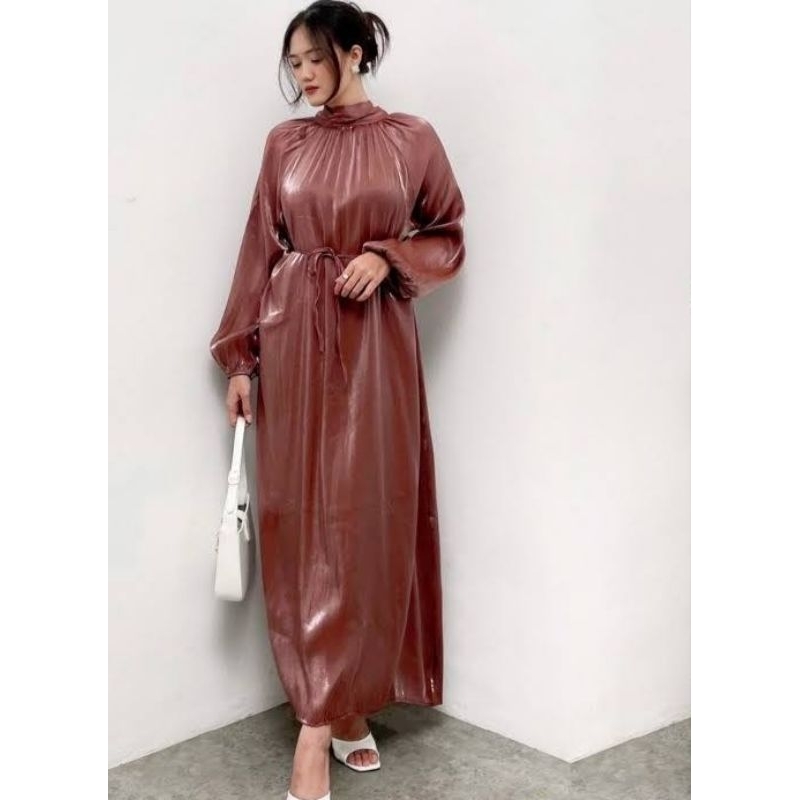 Bahan Kain Organza Shimer Silk  Meteran Polos Permium