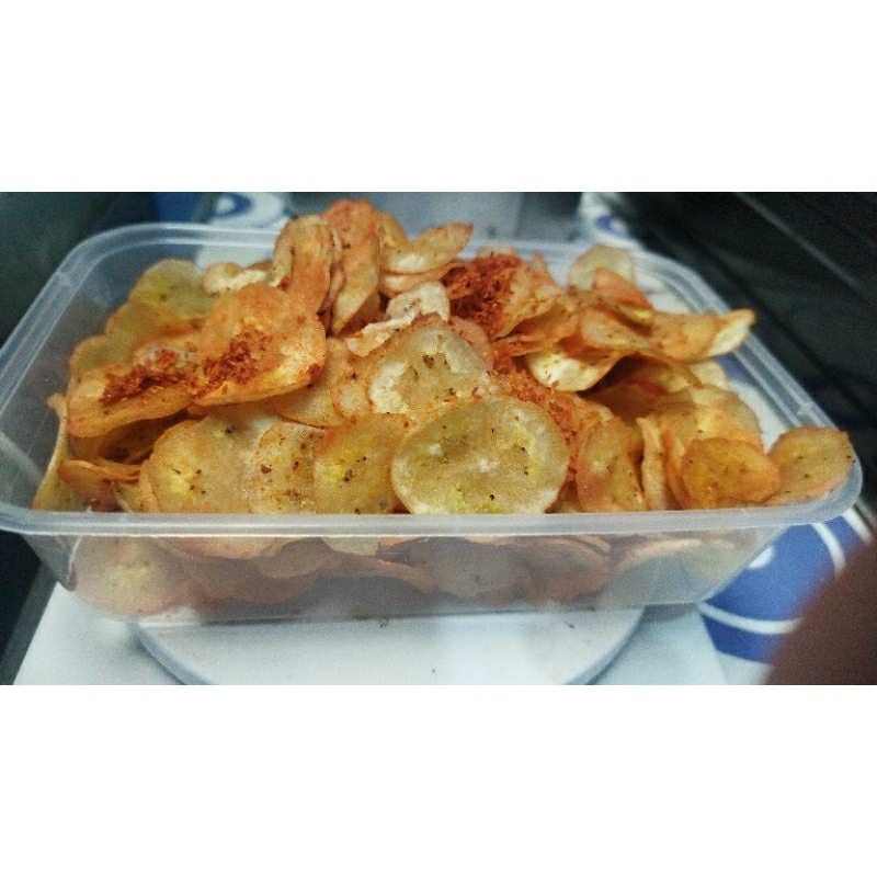 

keripik pisang rasa balado pedas