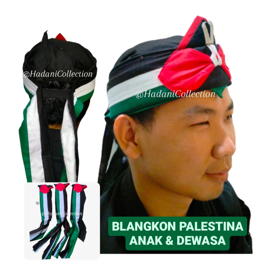 Blangkon Palestina / Ikat kepala Palestina / Blangkon Palestina Murah / Ikat Kepala Palestina Murah