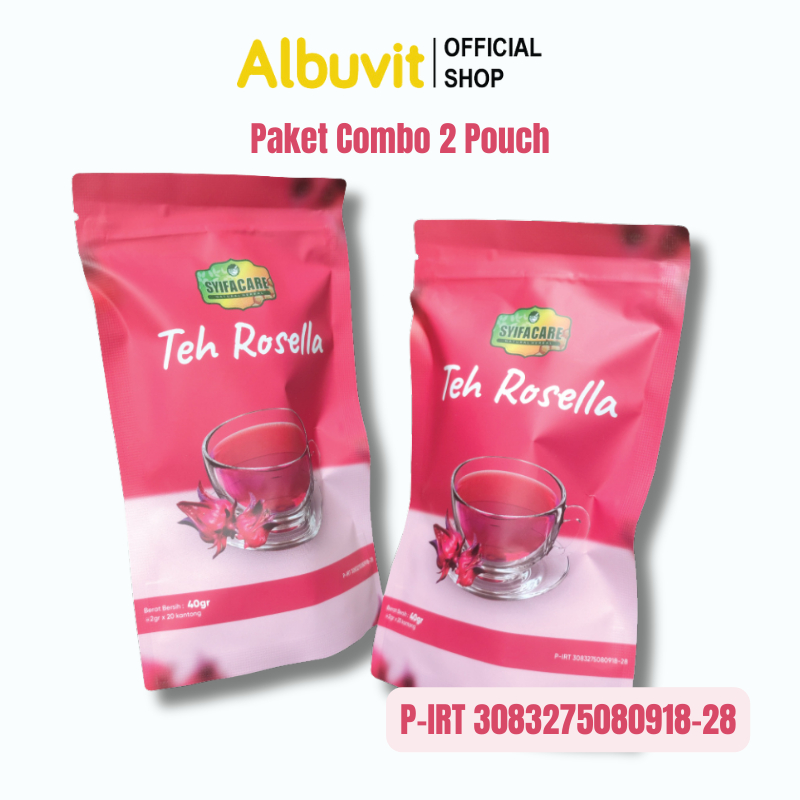 

PAKET COMBO Teh Rosella Syifacare - Teh Celup 100% Bahan Alami Herbal Bunga Rosella Tanaman Hibiscus Sabdariffa 20 Tea Bag