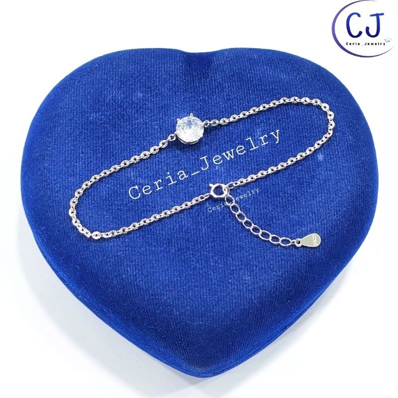 Gelang Nagita Perak Asli Silver 925 Lapis Emas Putih Asli Rantai Nori Ukir Gelang Nagita Slavina, Ge