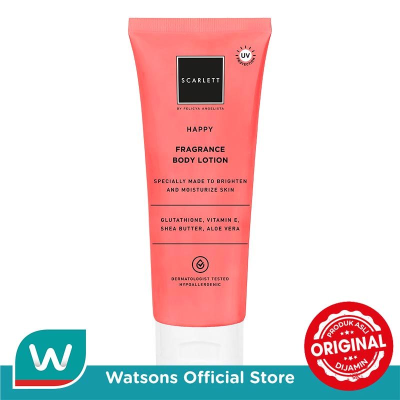 SCARLETT Scarlett Brighthening Fragrance Body Lotion Happy Tube 180 ml