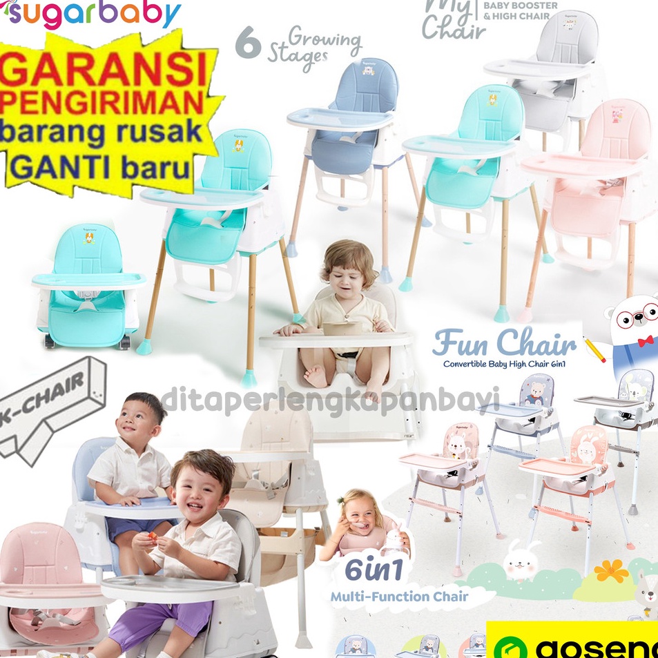 [KODE SGPTB] Sugarbaby My Chair (Baby Booster & High Chair) : 6 Growing Stages KURSI MAKAN BAYI SUGA
