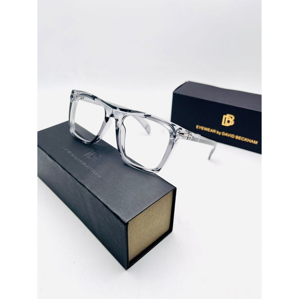 NEW FRAME KACAMATA PRIA/WANITA UNISEX EYEWEAR by DAVID BECKHAM 25106 CLEAR