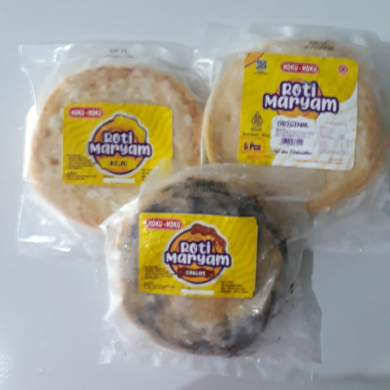 

Hoku Hoku Roti Maryam Original Keju Coklat 350gr 5pcs