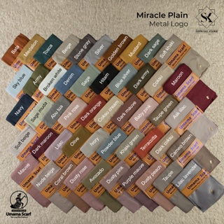 Jilbab/Kerudung Polos Voal Miracle Plain Laser Cut Metal Logo Original Umama Scarf