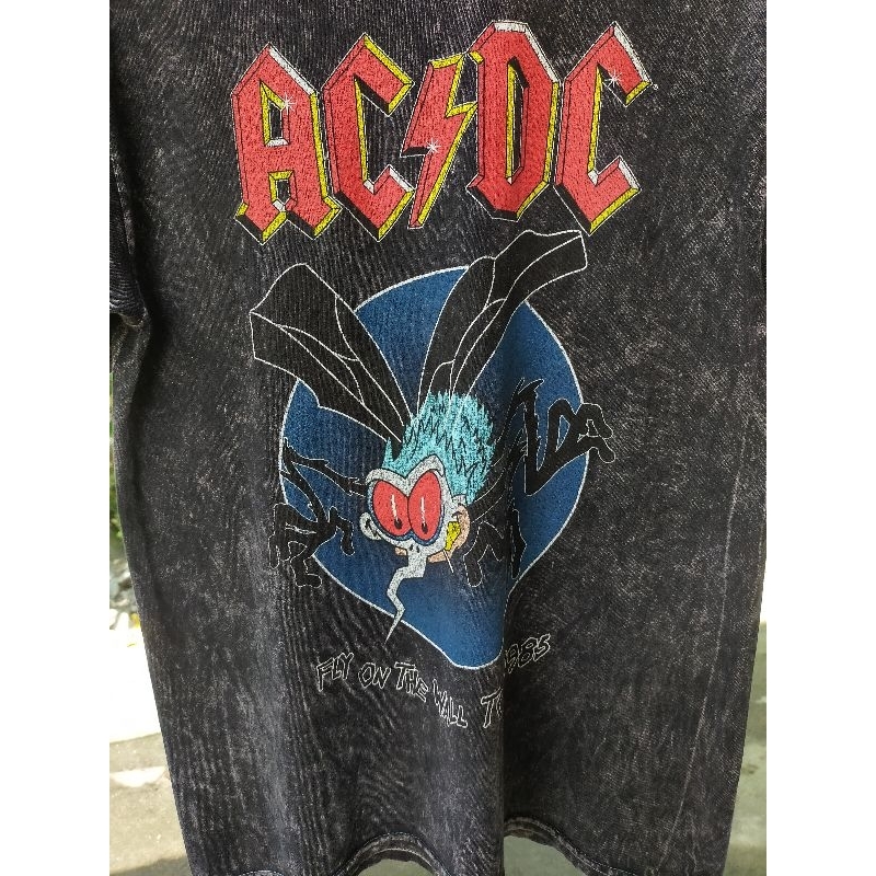 Kaos band ACDC second Original