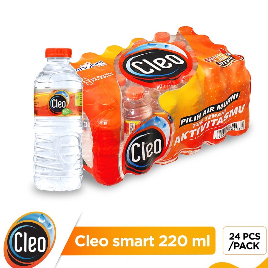 

[KODE 9BV7V] Cleo SMART Air Minum botol 220ml [24pcs/pack]