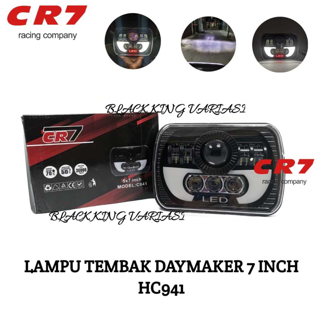 Lampu Daymaker 5 X 7 inch Universal  Lampu Tembak Daymaker 7 inch Daymaker Kotak LED 7x5 Inch Lampu 